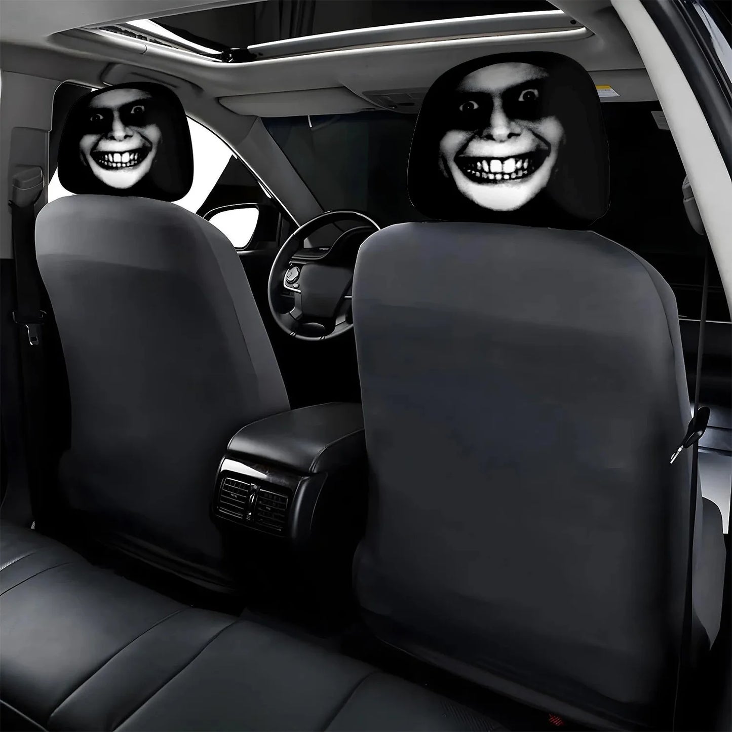 Spooky Headrest Covers