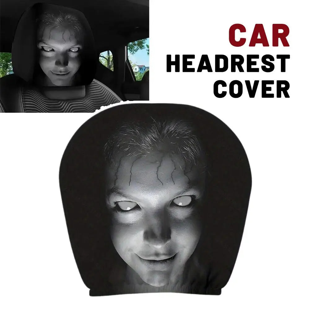 Creepy Headrest Cover