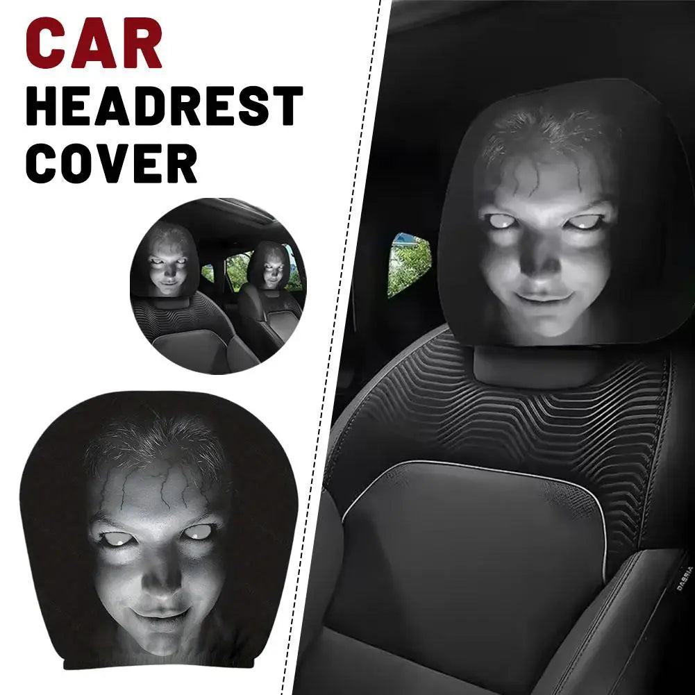 Creepy Headrest Cover