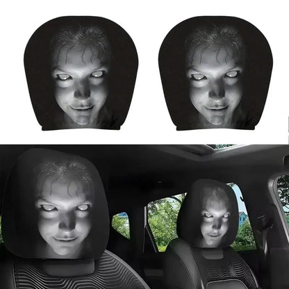 Creepy Headrest Cover