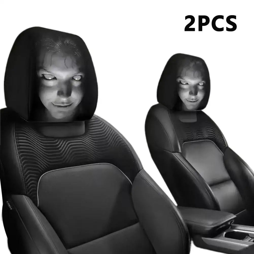 Creepy Headrest Cover