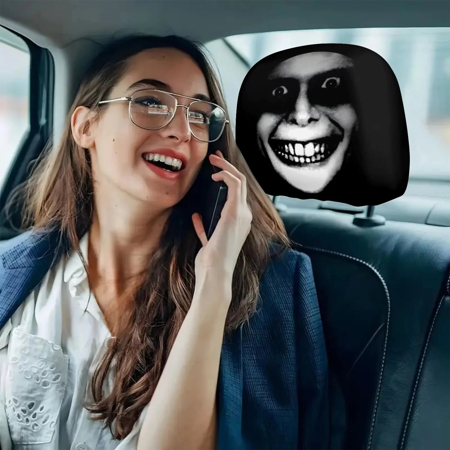 Spooky Headrest Covers