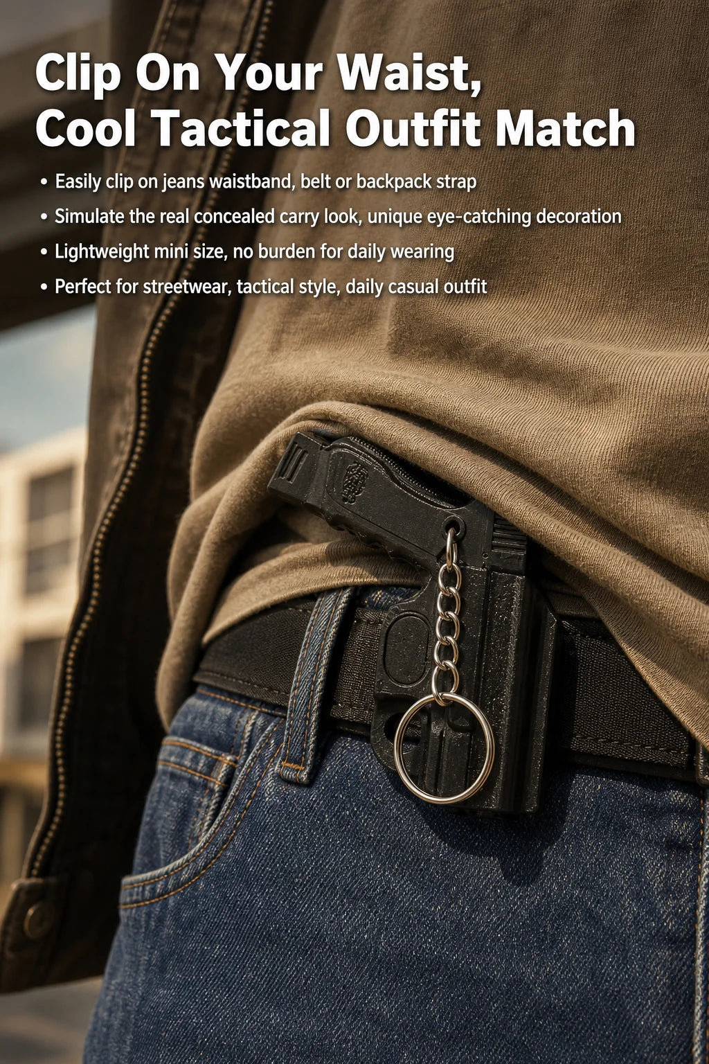 Tactical Pistol Keychain
