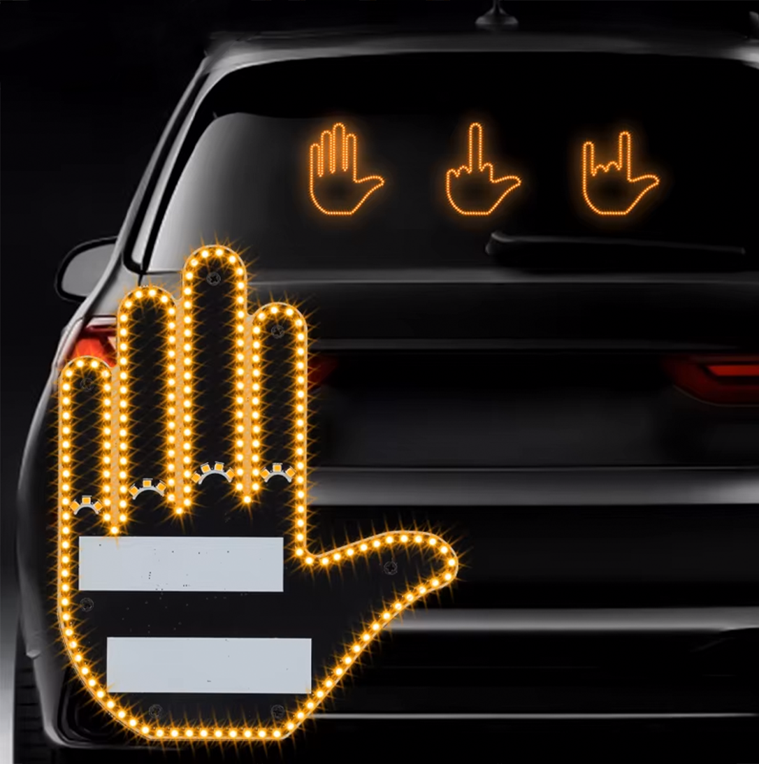 Finger Light LED Car Sign