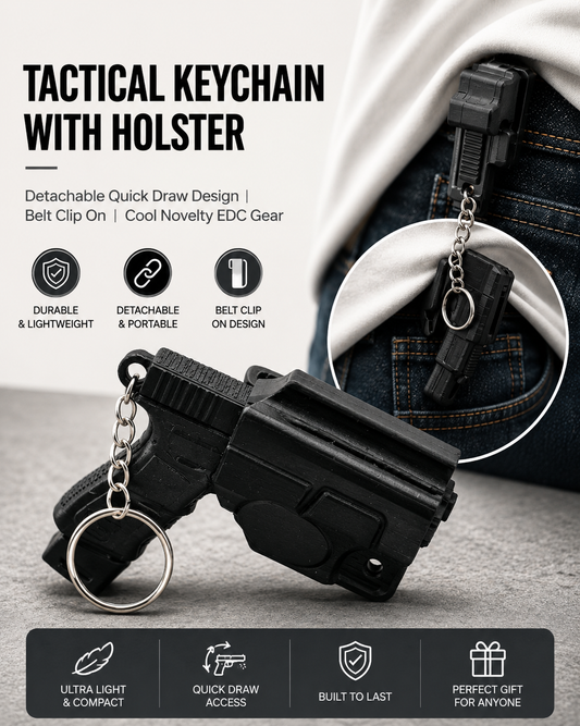 Tactical Pistol Keychain