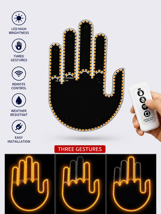 Finger Light LED Car Sign